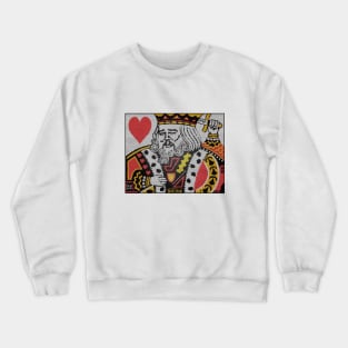 Leonardo Dicaprio laughing meme (King Card) Crewneck Sweatshirt